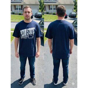 Penn State Nittany Lions T-Shirt Mens XL Navy Blue Knights Apparel Cotton NWOT